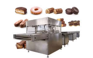 TYJ Chocolate Enrobing Machine with Cooling Tunnel TYJ Chocolate Enrobing Machine with Cooling Tunnel