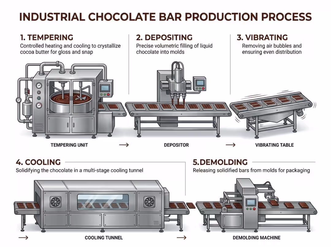 Chocolate cooling tunnel Chocolate cooling tunnel