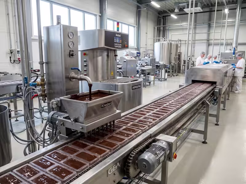 chocolate tempering and depositing chocolate tempering and depositing